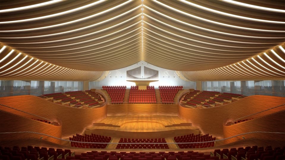 Yuan Ze Arts & Conference Hall по проекту Сантьяго Калатравы