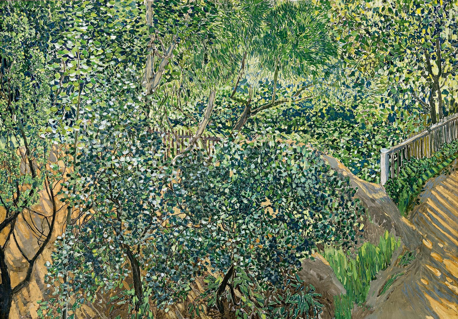 Александр Головин. В саду (Вид с террасы). 1910-е
