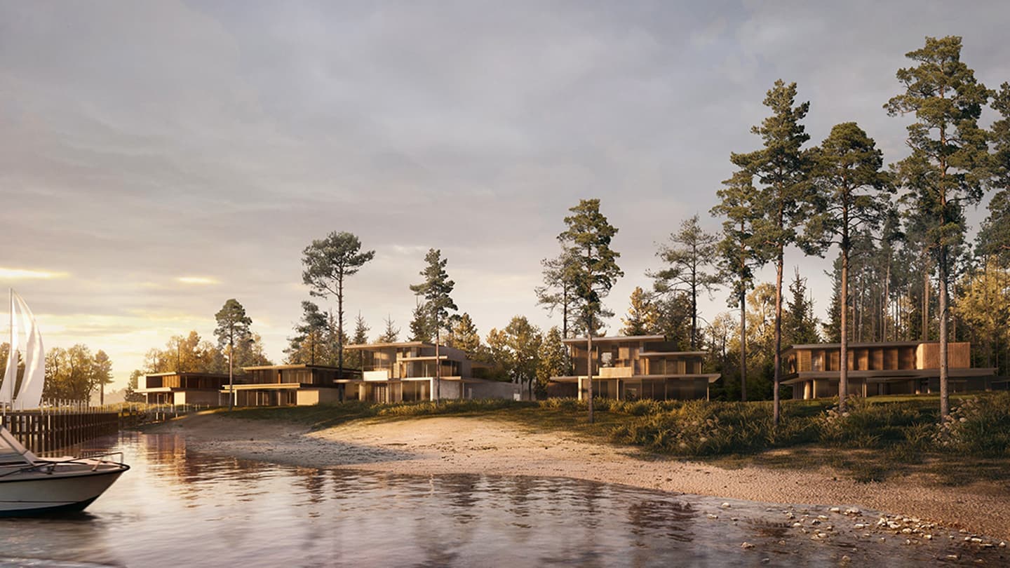Пять индивидуальных вилл в Латвии. Проект Kerimov Architects