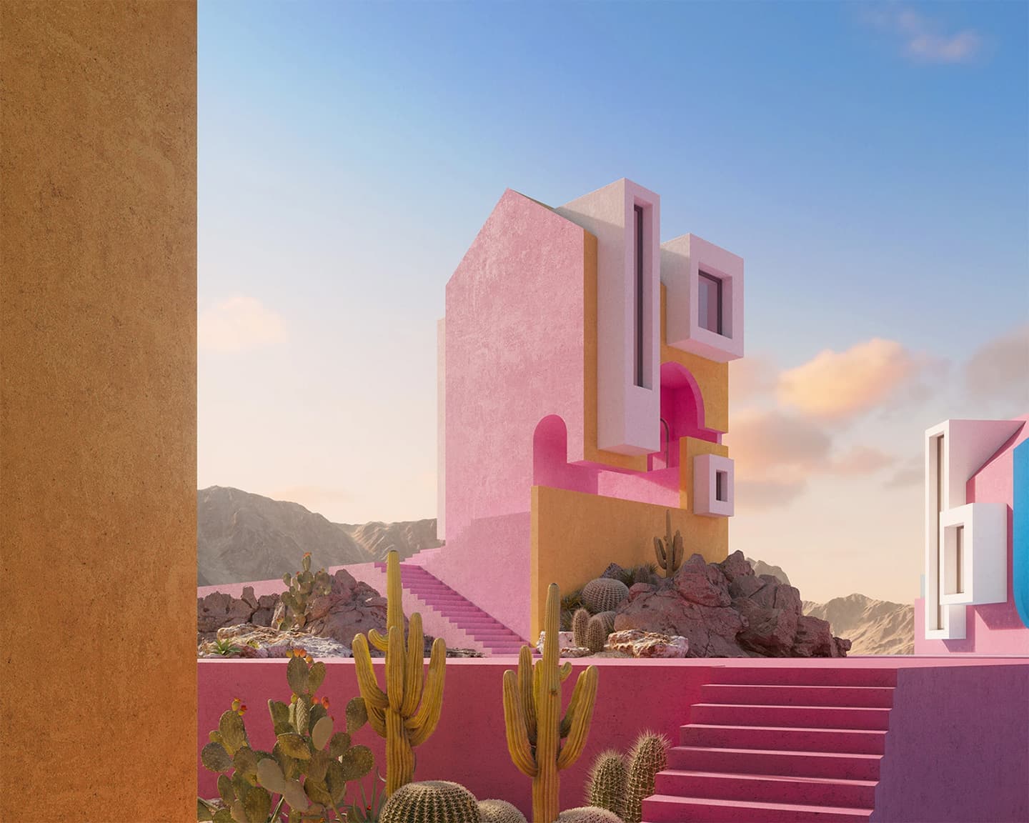 Sonora Art Village. Дизайн и визуализация: Davit Jilavyan, Mary Jilavyan