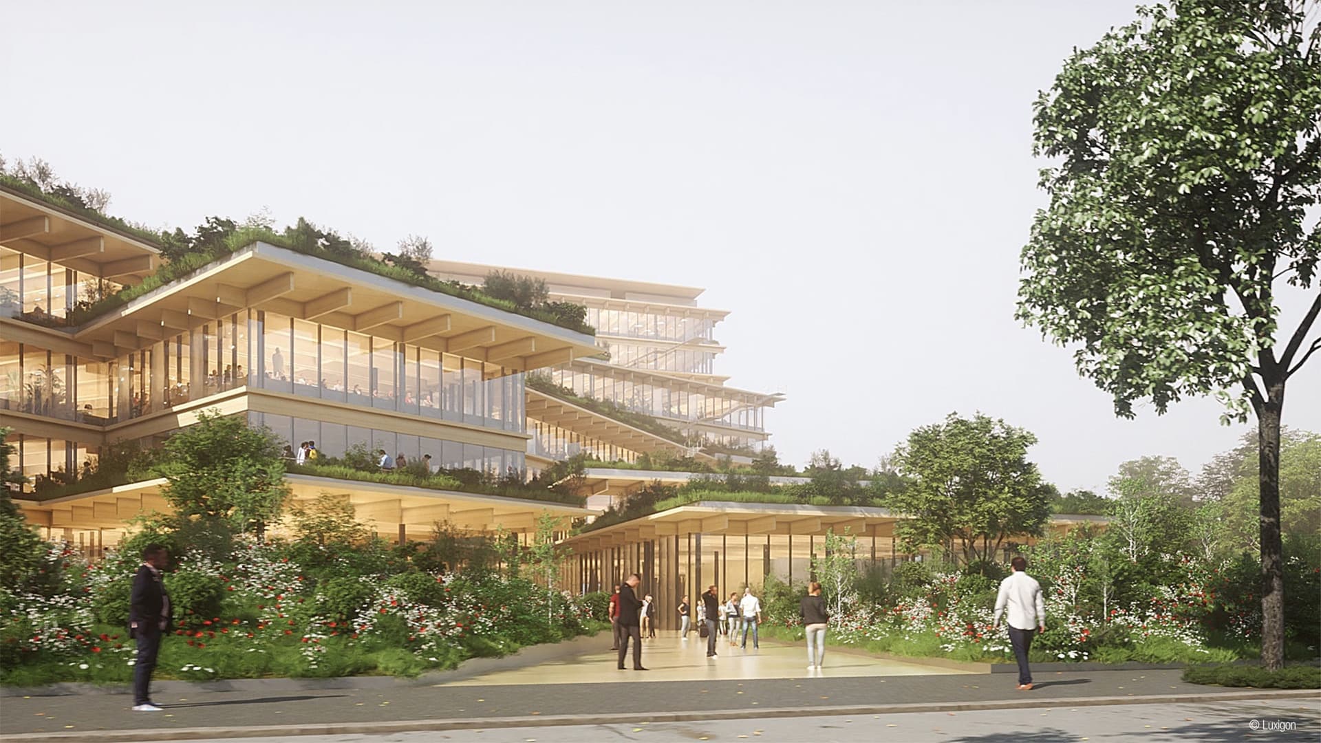 Welcome, feeling at work – Kengo Kuma Architects. Фото: © Kengo Kuma & Associates