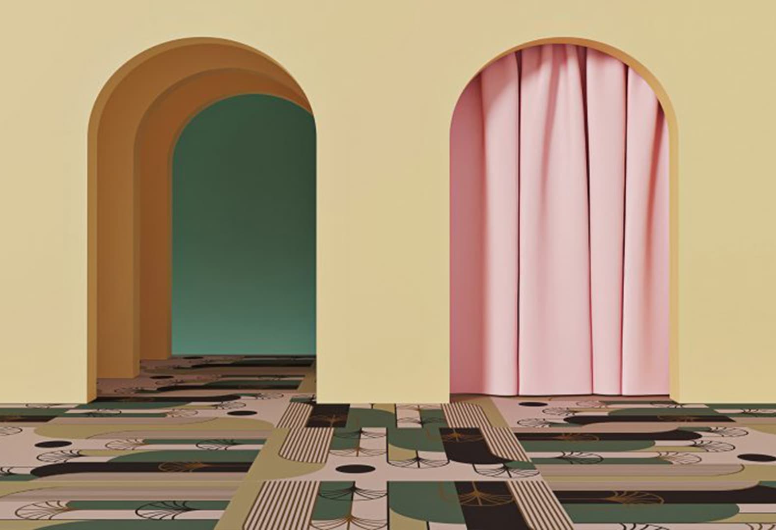 Ковер Pink Palms