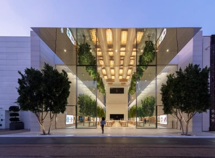 Foster + Partners спроектировали новый Apple Store в Лос-Анджелесе