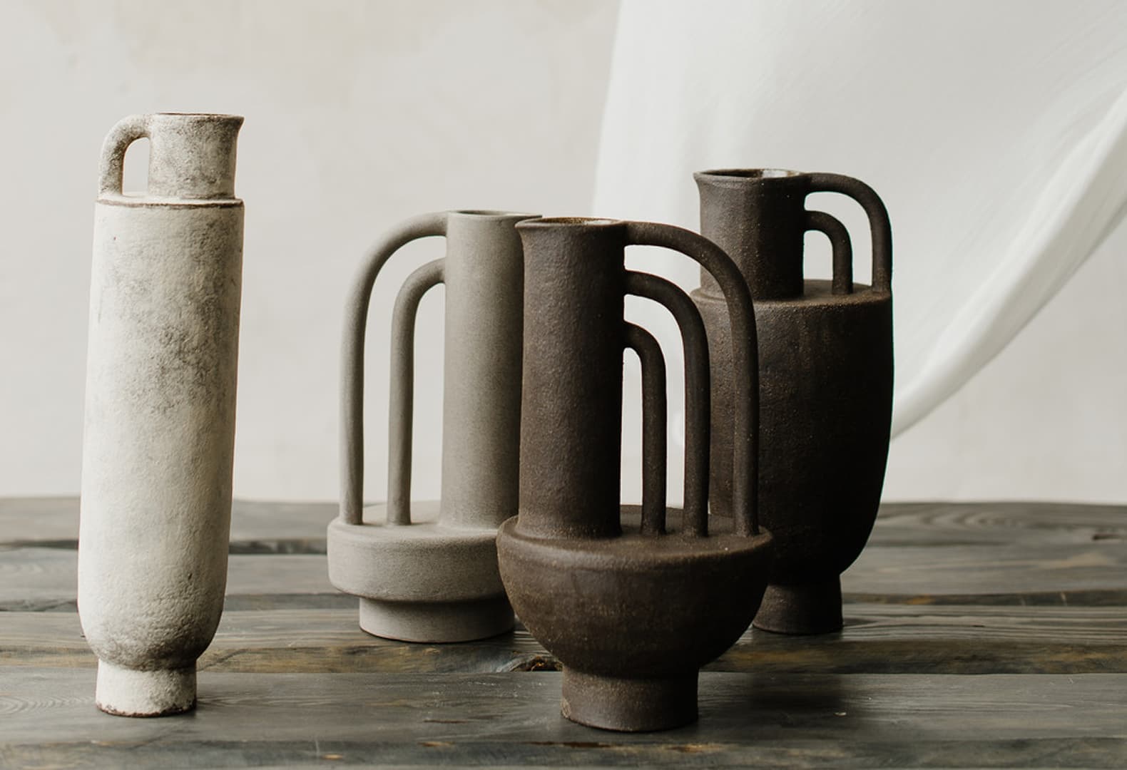 Ваза-кувшин Rhythm 1.3, Anna Jukova Ceramics