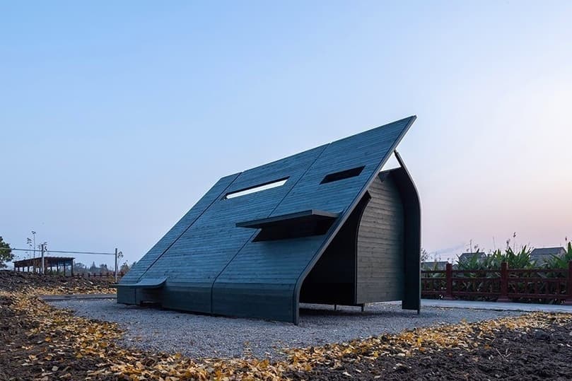 Деревянный павильон от LIN Architects, который исследует поведение человека