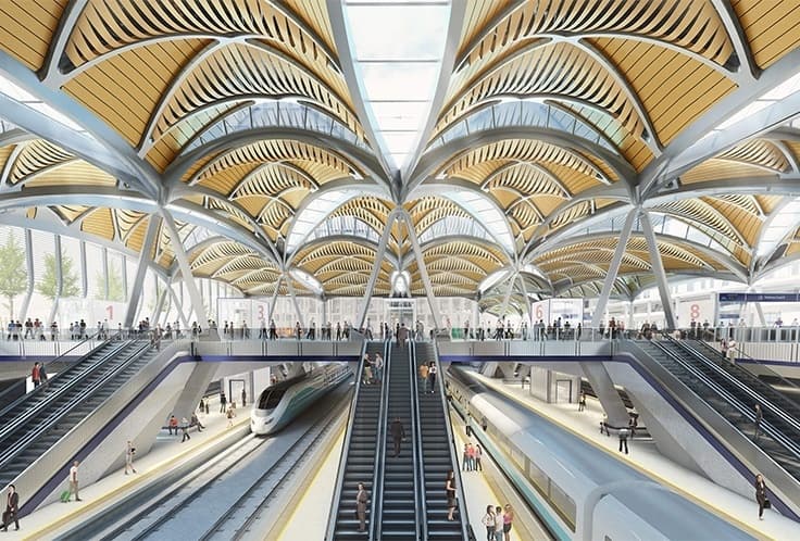 Grimshaw разработали дизайн лондонской станции Euston HS2
