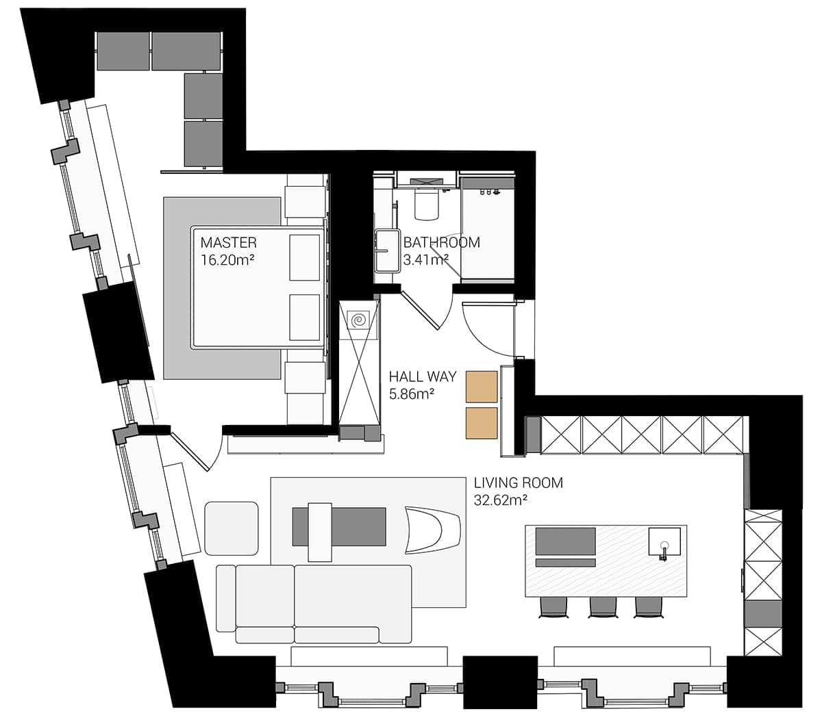 Минималистичная квартира с необычными молдингами – проект ARTIMITRO INTERIORS