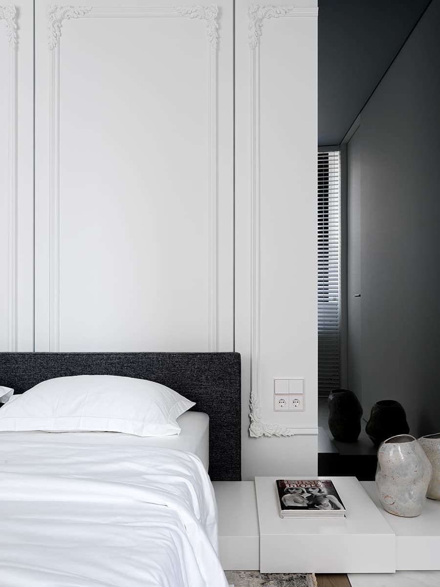 Минималистичная квартира с необычными молдингами – проект ARTIMITRO INTERIORS