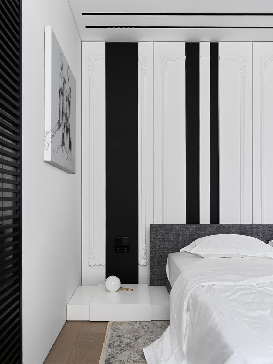 Минималистичная квартира с необычными молдингами – проект ARTIMITRO INTERIORS