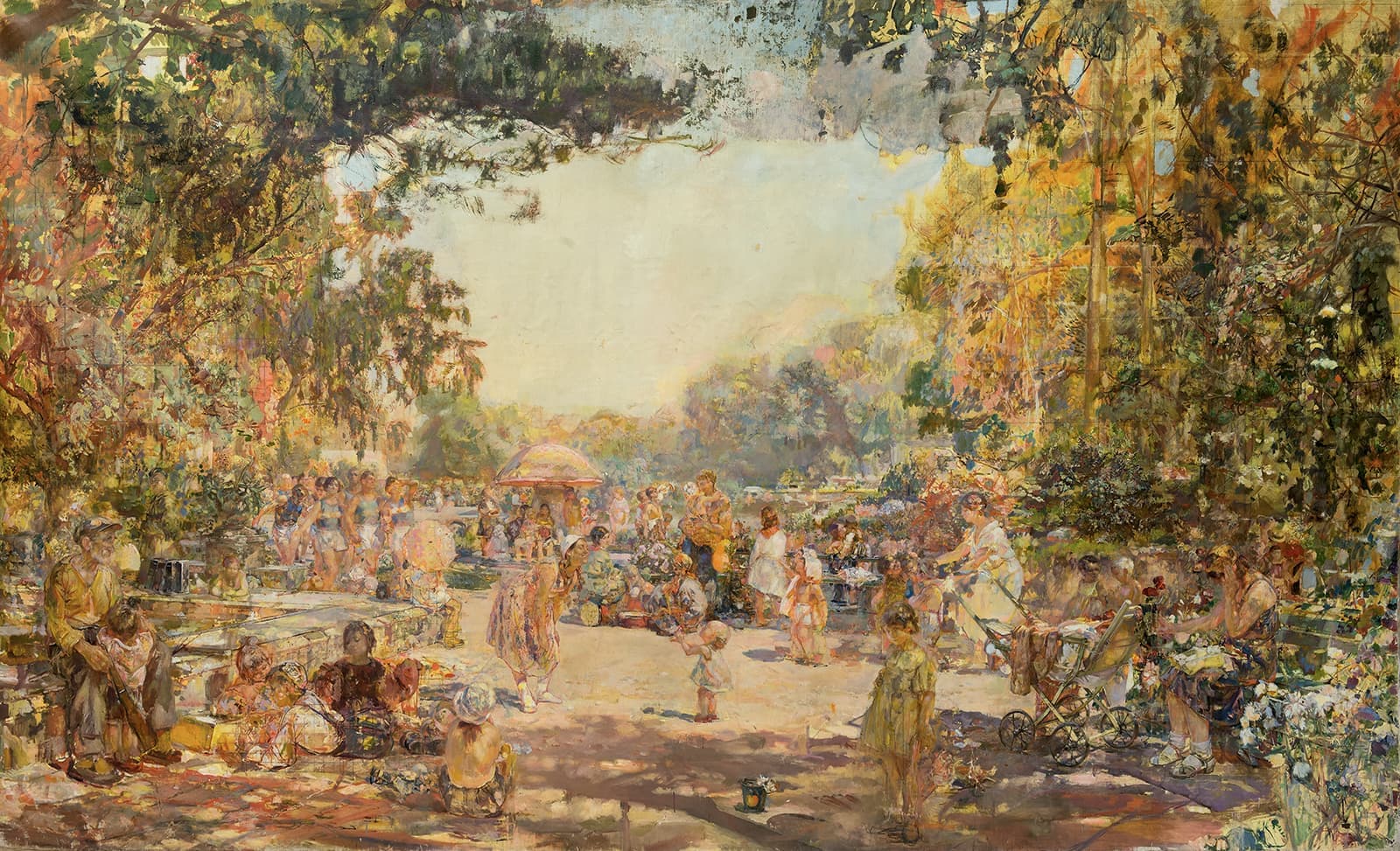 Александр Савинов. «В парке культуры», 1938-1942. Частное собрание, Санкт-Петербург