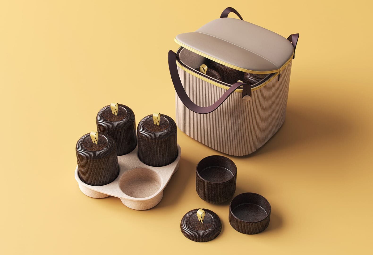 Многоразовые контейнеры для доставки еды. PriestmanGoode