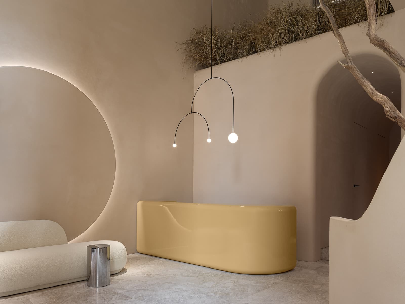 Медитативный интерьер без единого угла — проект бюро Babayants Architects